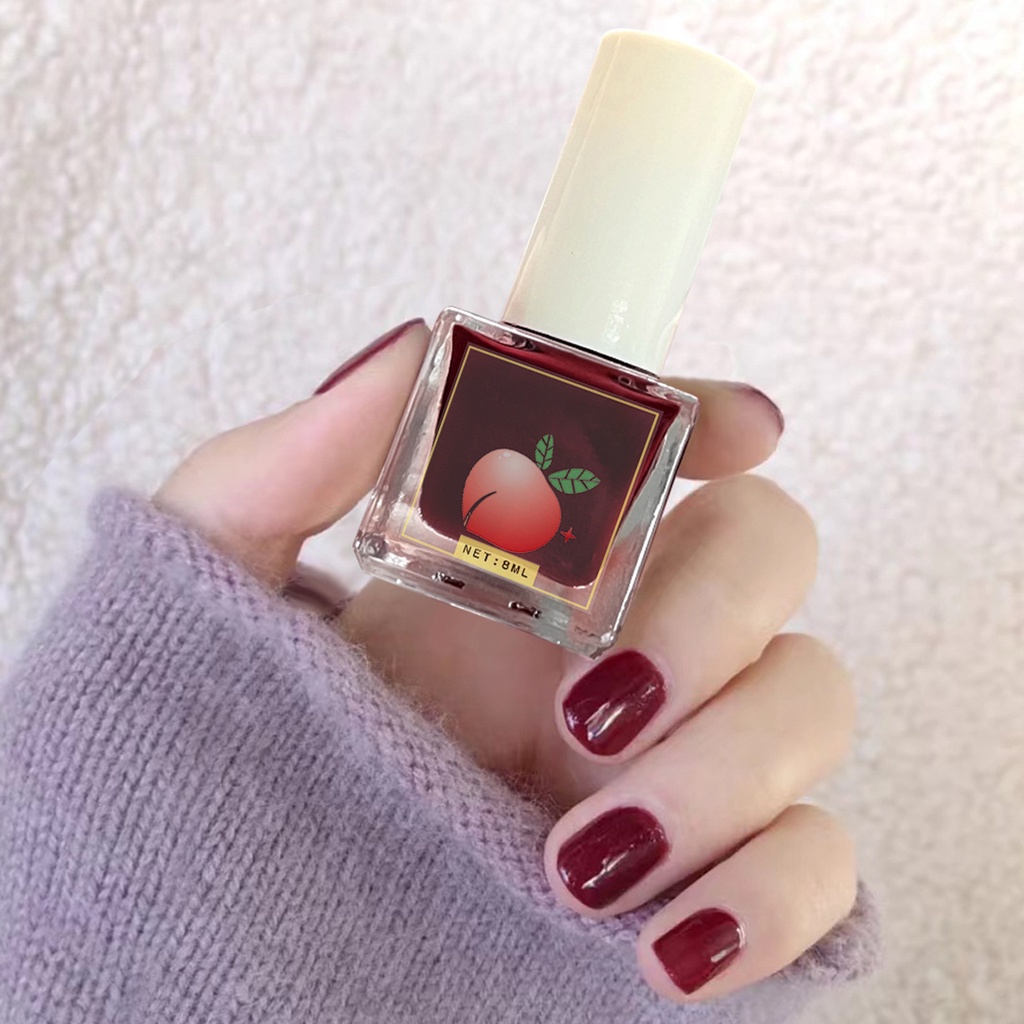 Sơn Móng Tay 8ml Tự Nhiên Không Mùi Chống Nước Cho Nữ