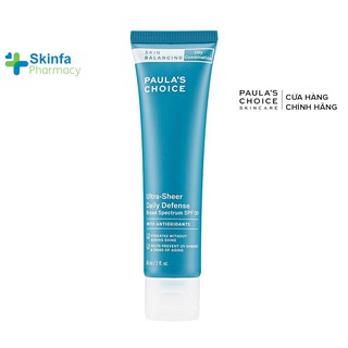 Kem chống nắng Paulas Choice SPF 30 dưỡng da ban ngày-Paula's Choice Skin Balancing Ultra Sheer Daily Defence Spf30 60ml