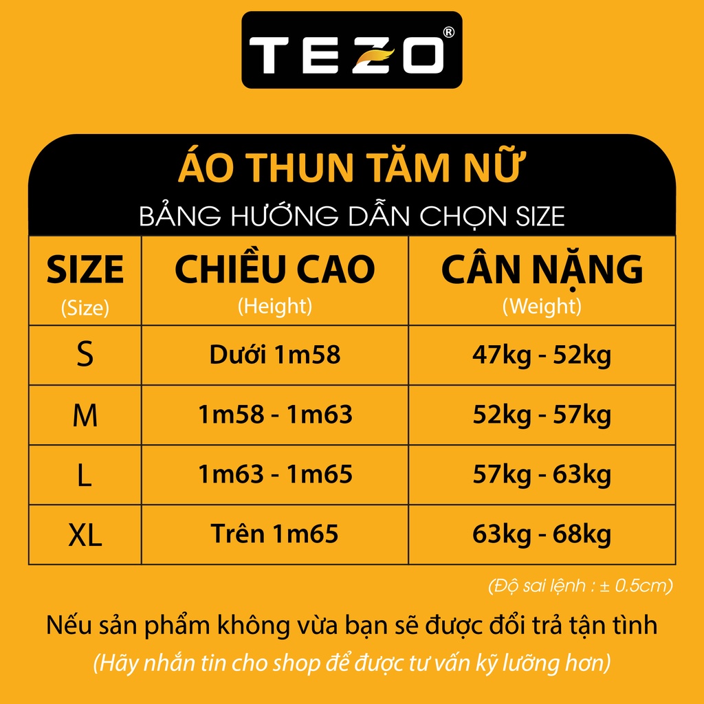 Áo thun tăm nữ cao cấp TEZO cổ 3 phân tay dài body 6 màu tươi trẻ thích hợp cho mùa thu đông 2110AT3T02