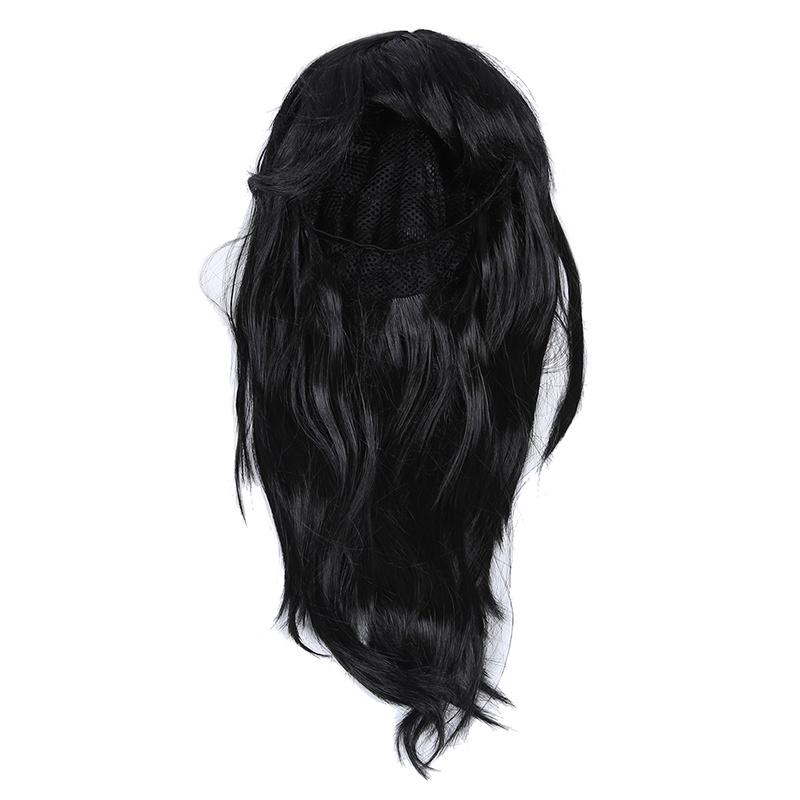 Tóc Giả Nữ Dài Thẳng Màu Đen Hóa Trang