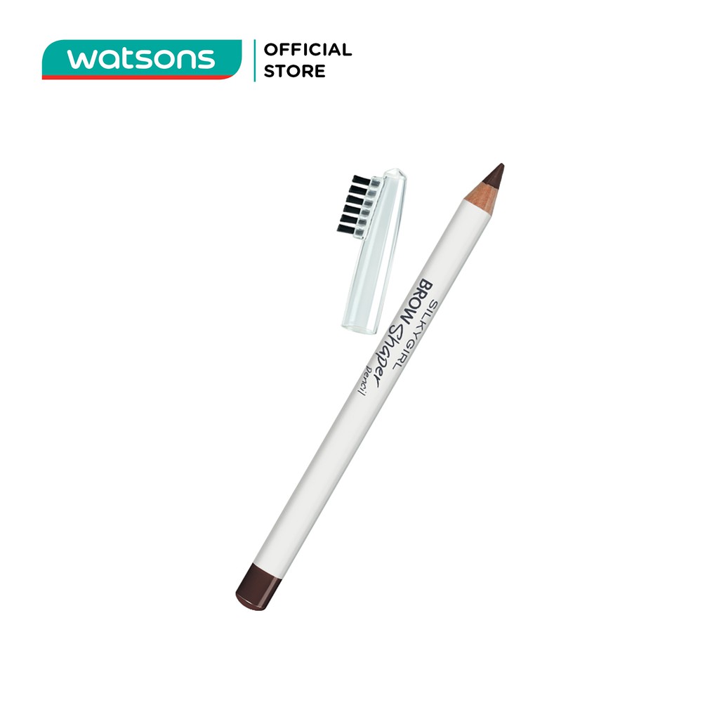 Chì Mày Kèm Chổi Silkygirl Brow Shaper 1.14g #02 Dark Brown