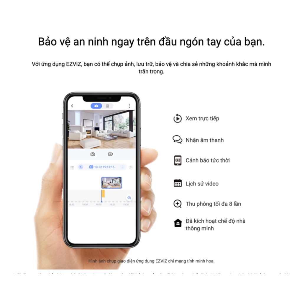 Camera Ezviz C6 2K+ Call Bằng Vãy Tay, Sóng Cả Sóng 5Ghz, Siêu Nét, Đàm Thoại 2 Chều - Chính Hãng