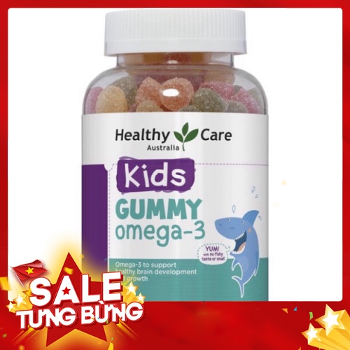 Kẹo dẻo bổ sung omega3 cho bé HEALTHY CARE OMEGA3 GUMMIES 250 VIÊN