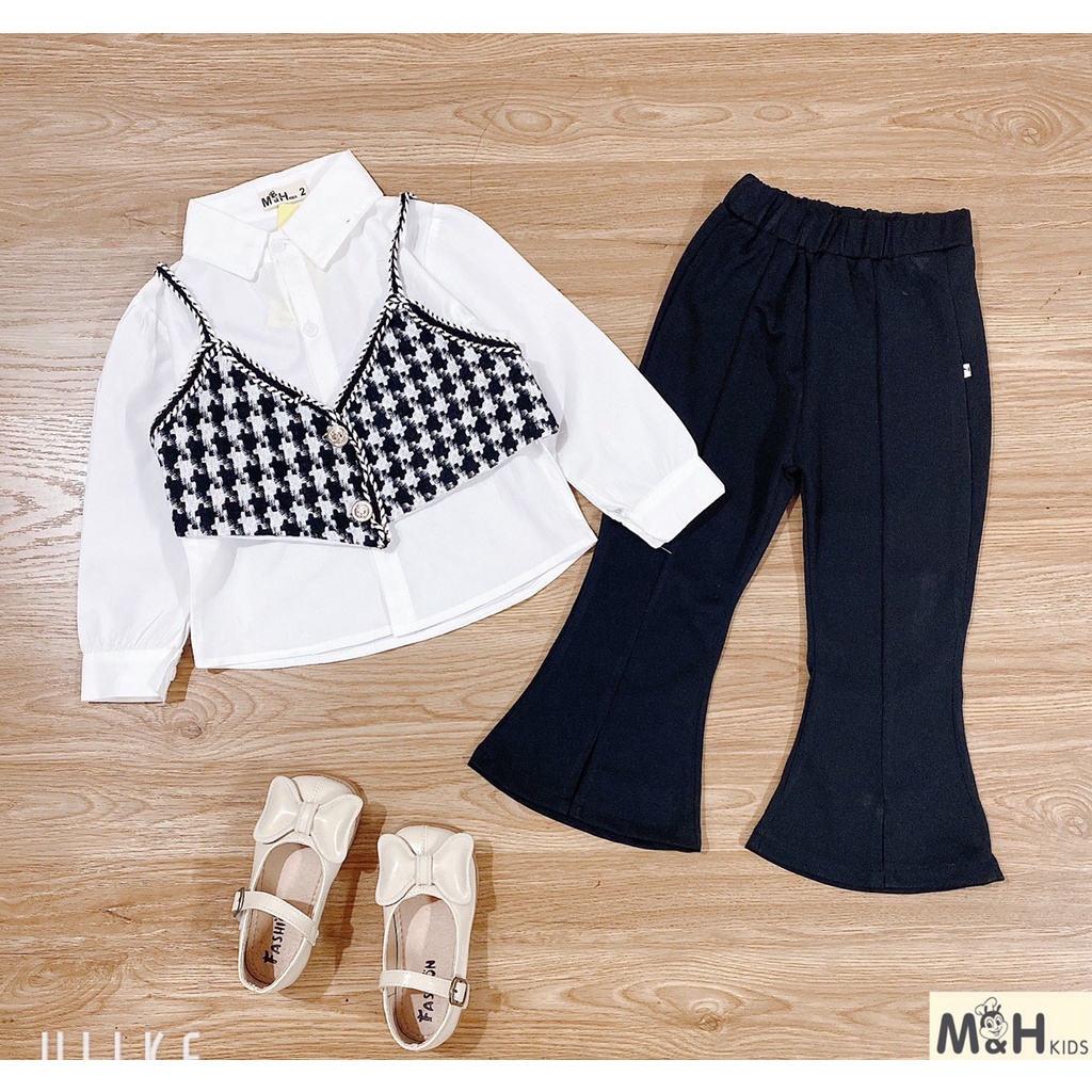 Set 3 món cho bé gái đi học