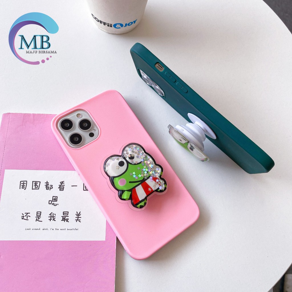 Ốp Điện Thoại Mềm Màu Kẹo Lấp Lánh Có Giá Đỡ Cho Oppo A3s A1k A5 A9 2020 A7 F9 A5s A31 A52 A92 A37 A53 A83 F1s Mb304