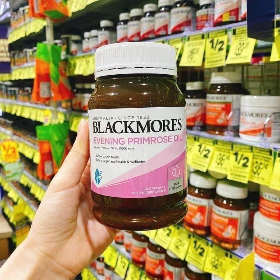 Tinh dầu hoa anh thảo Evening Primrose Oil Blackmores, lọ 190 viên