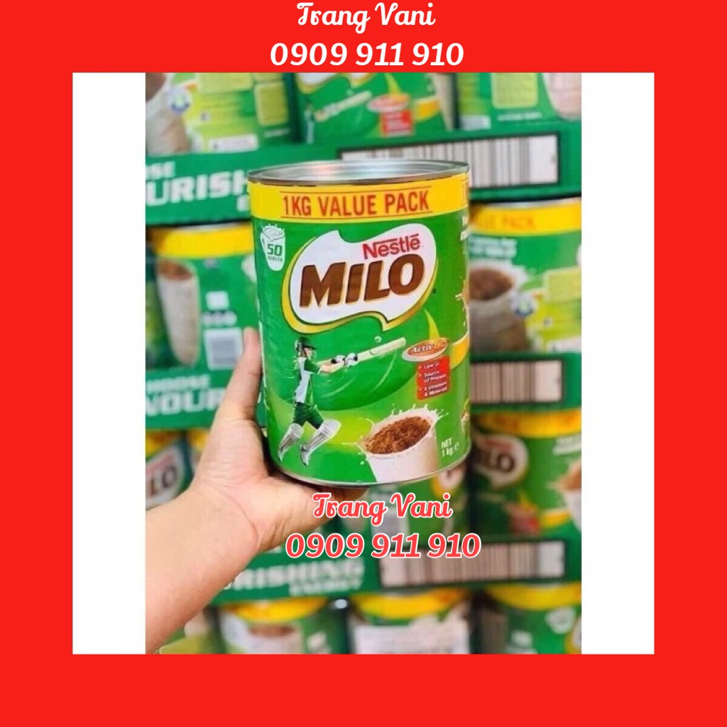 Sữa bột Milo Úc lon 1kg. Date 2022