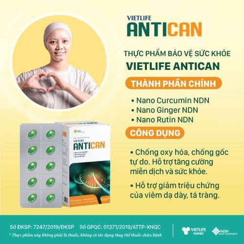 Vietlife Antican 30 viên – Đột phá nano dược liệu giúp tăng cường miễn dịch và sức đề kháng cho cơ thể.