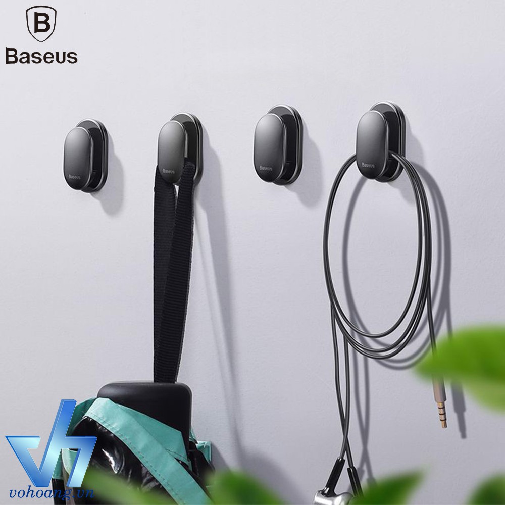 Bộ 4 Miếng dán đa năng Baseus Small Shell Vehicle Hook LV499