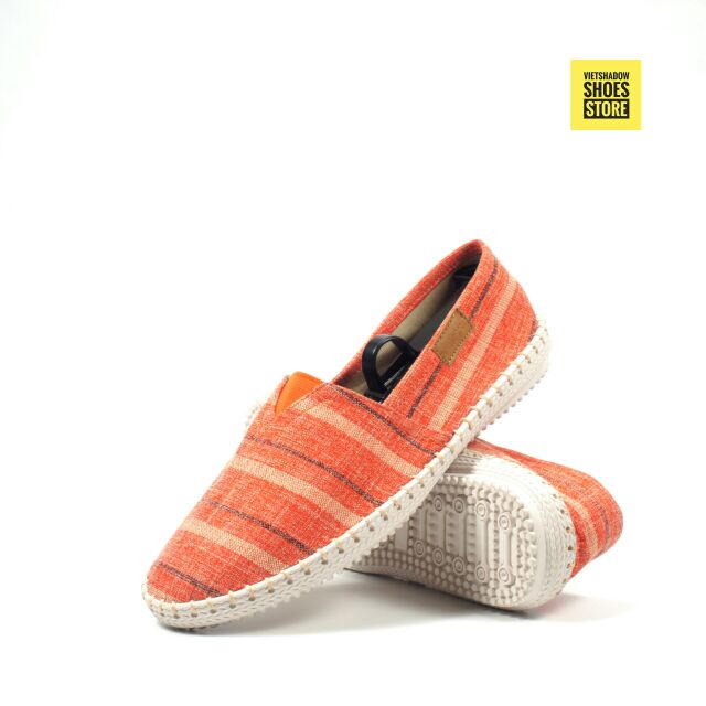 Slip on | giày lười vải nam đế khâu mã ZR-cam.sọc | BigBuy360 - bigbuy360.vn