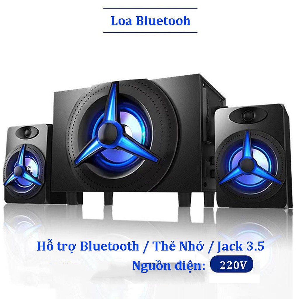 Loa Vi Tính, Loa Máy Tính K9 Bằng Gỗ Chất Lương Cao, Hỗ Trợ Bluetooth 5.0, Âm Thanh Siêu Trầm + Tặng Tai Nghe Bluetooth