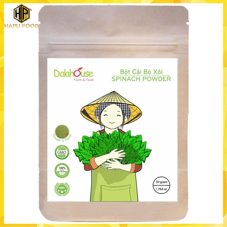 Bột rau cải bó xôi Dalahouse nguyên chất 50g - HapuFood