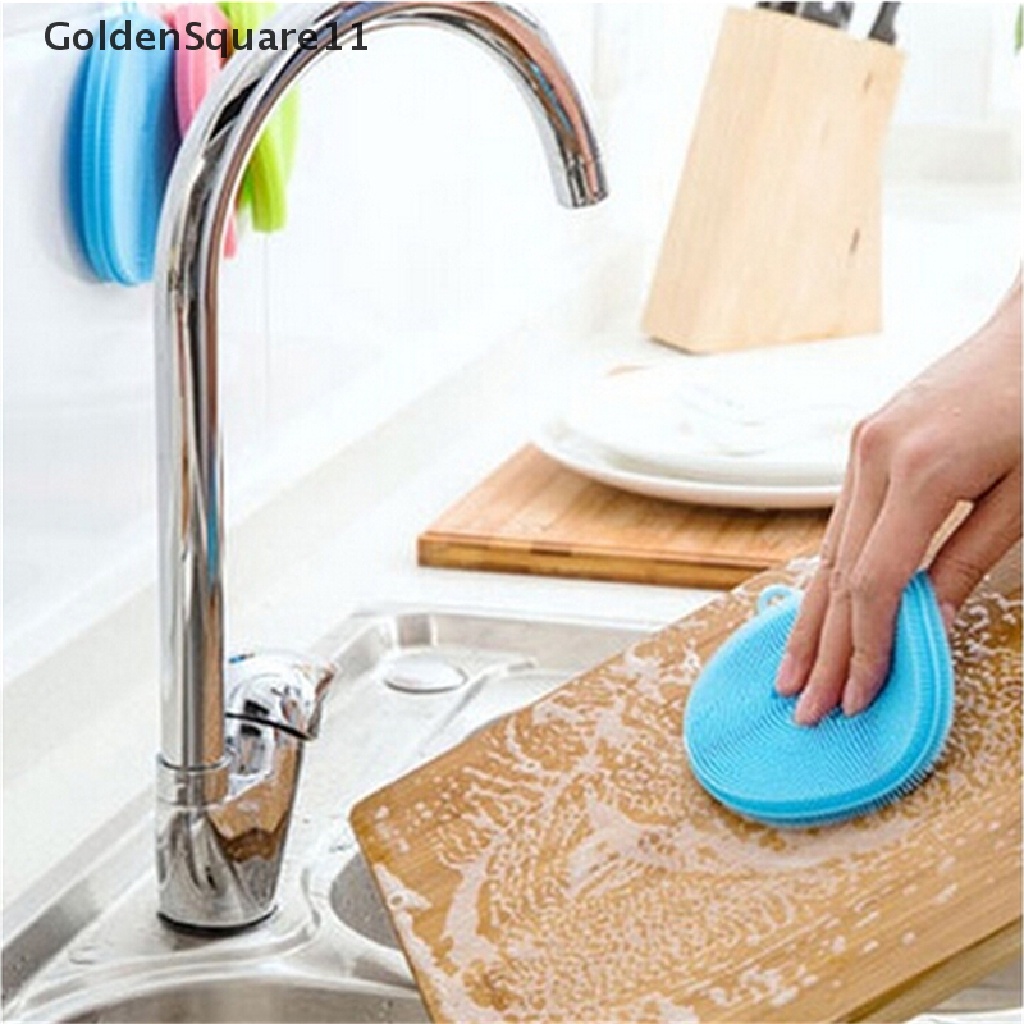 11 Miếng Rửa Chén Bằng Silicone Chống Vi Khuẩn Tiện Dụng