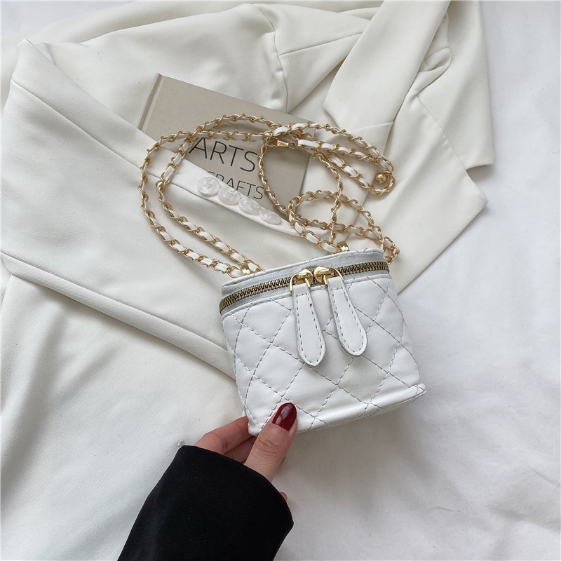 Thời Trang Túi Xách Thêu Họa Tiết Hình Thoi Phong Cách retro Cho Nữ