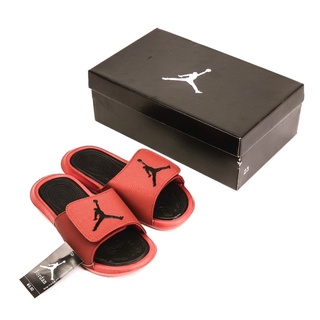 Dép jordan 1 đỏ nam (hình thật)