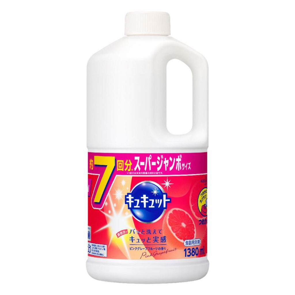 Nước Rửa Bát Nhật Bản Kyukyuto KAO Hương Bưởi Can 1380ml