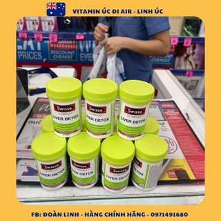 Viên Thải độc gan Liver Detox Swisse Úc,Hàng chuẩn Úc Đi Air,Thải Độc Mát Gan Úc