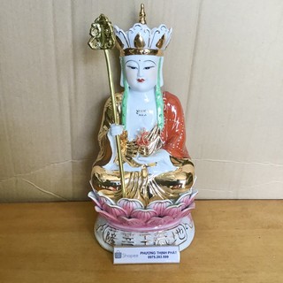 Tượng Địa Tạng Vương Bồ Tát Ngồi Cao 30Cm