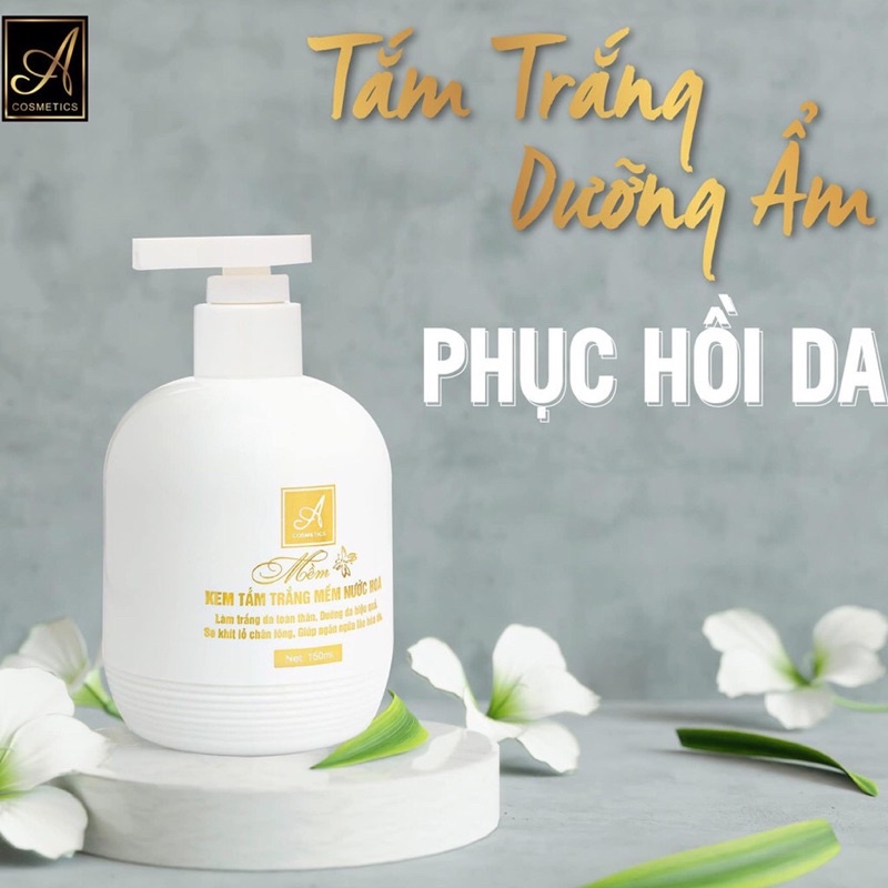 Kem tắm trắng mềm nước hoa A COSMETICS 150ML,Siêu Kích Trắng Tự Nhiên,Mềm Mịn Da BEAUTY CARE | BigBuy360 - bigbuy360.vn