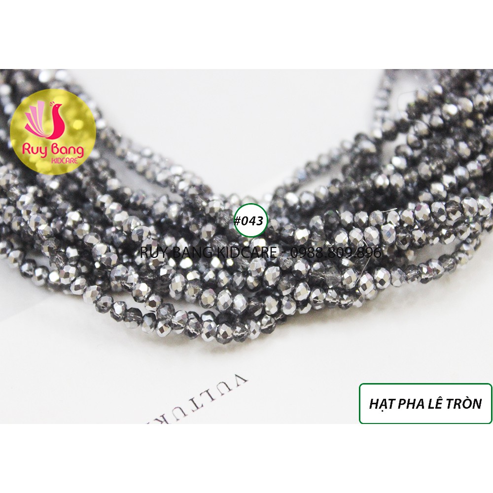 Hạt đá pha lê hình tròn 2mm