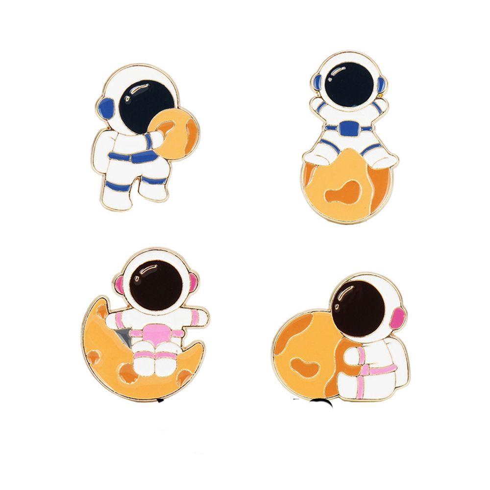 Ghim Cài Áo Hình Phi Hành Gia Hoạt Hình Mini Đơn Giản Đáng Yêu Thời Trang Nhật Bản