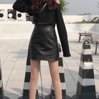 Chân Váy PU Chữ A - JuniVN