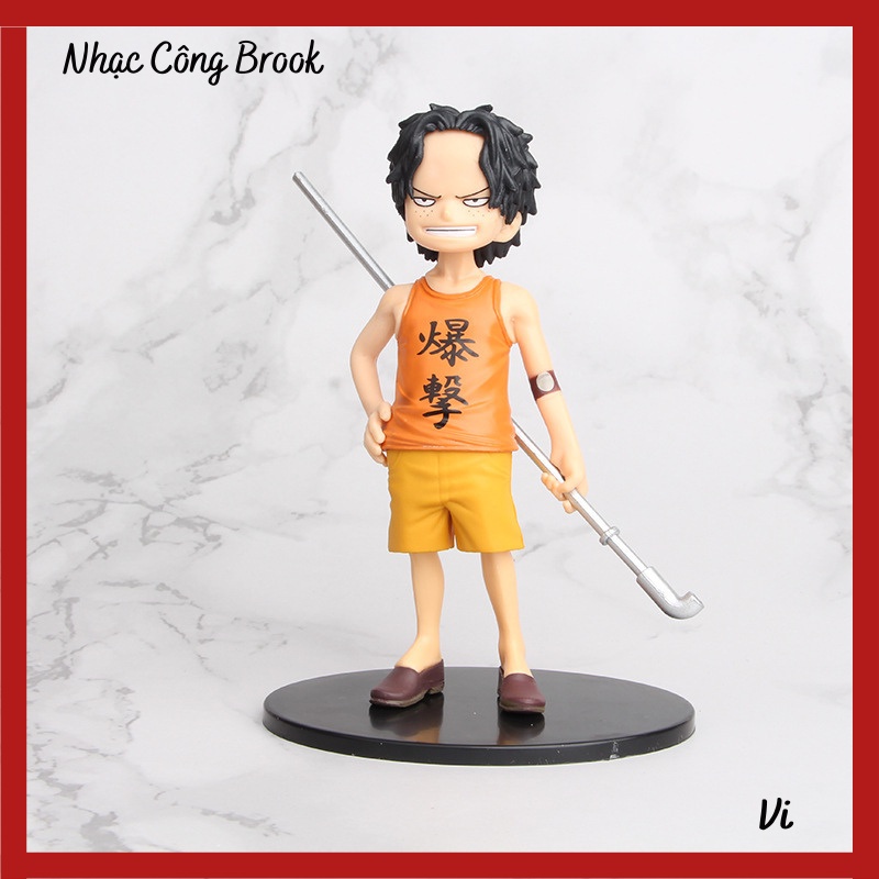 Bộ 5 One Piece Lúc Còn Nhỏ Sabo Luffy Sanji Ace Và Zoro Cao 15cm Có Đế Siêu Đáng Yêu