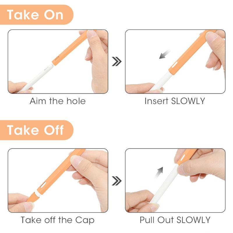 Vỏ Bọc Bảo Vệ Bút Cảm Ứng Thế Hệ 2 Bằng Silicon Tiện Dụng