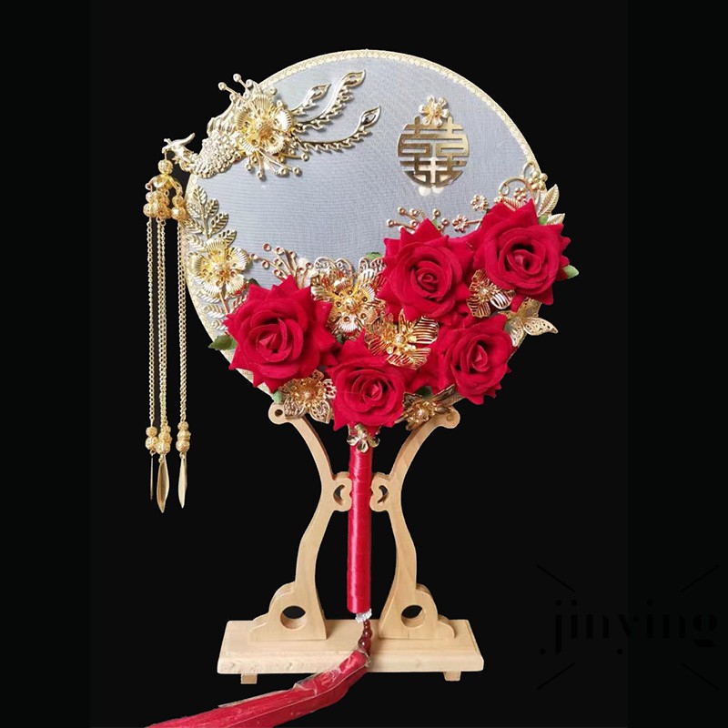 GETNOIVAS ❤Quạt Cầm Tay Phong Cách Trung Hoa Truyền Thống Trang Trí Đám Cưới