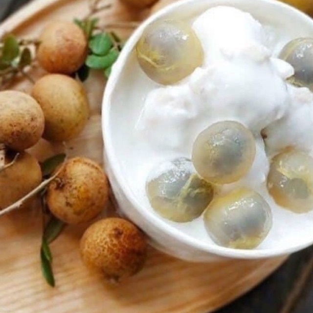 KEM NHÃN  - Kem ngọt vừa ,thơm  | hàng sẵn giao nhanhn