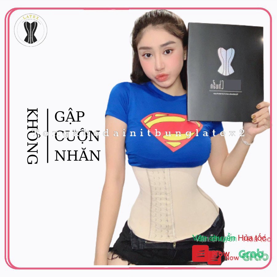 Đai Nịt Bụng Latex 25 Xương Co Giãn, Gen Nịt Bụng Sau Sinh Định Hình Eo Thon Đủ Size