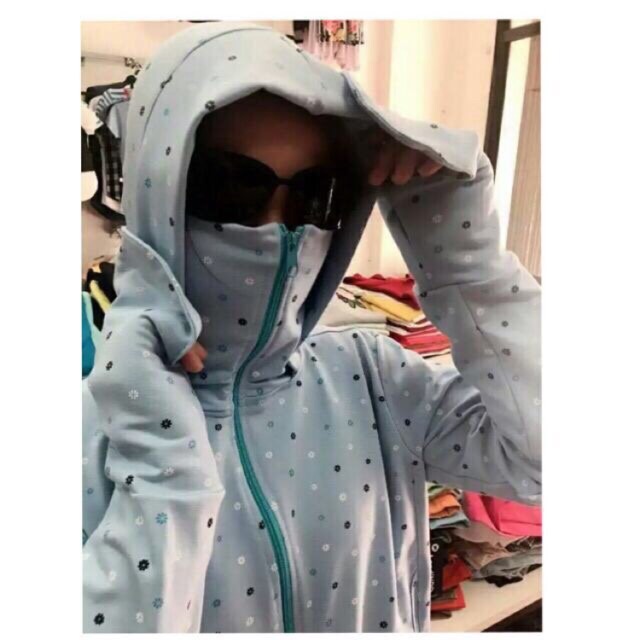 áo chống nắng da cá in hoa