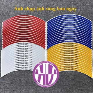 Tem phản quang dán vành RACING BOY - Tem dán vành xe máy