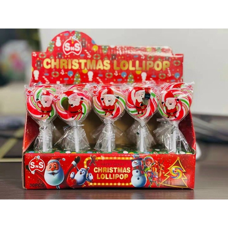 hộp 30 chiếc kẹo mút tròn