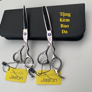 [ Tặng kèm bao da] Kéo Cắt Tóc Jason Cao Cấp 6.0 - Thương Hiệu Đến Từ Nhật Bản