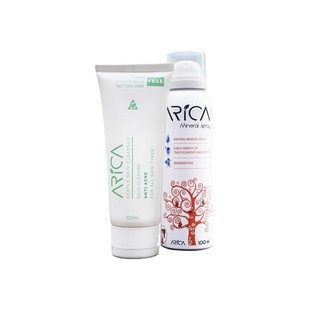 Combo Xịt khoáng + Sữa rửa mặt Arica