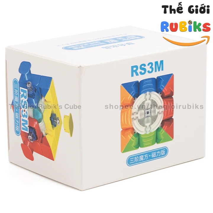 Rubik RS3M 2020 Có Nam Châm. Rubik 3x3 MoYu RS3 M 2020 Plus Sticker & Stickerless Mod Nam Châm Rẻ Nhất