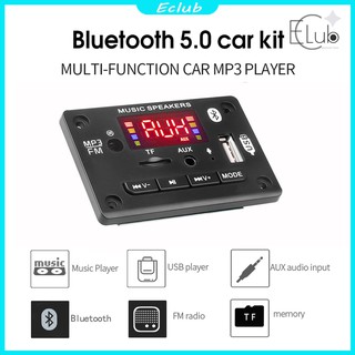 Eclub bảng mạch giải mã âm thanh mp3 5.0 bluetooth 12v mp3