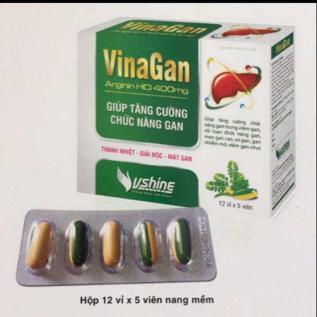 Viên uống bổ gan Vinagan giải rượu, bảo vệ gan