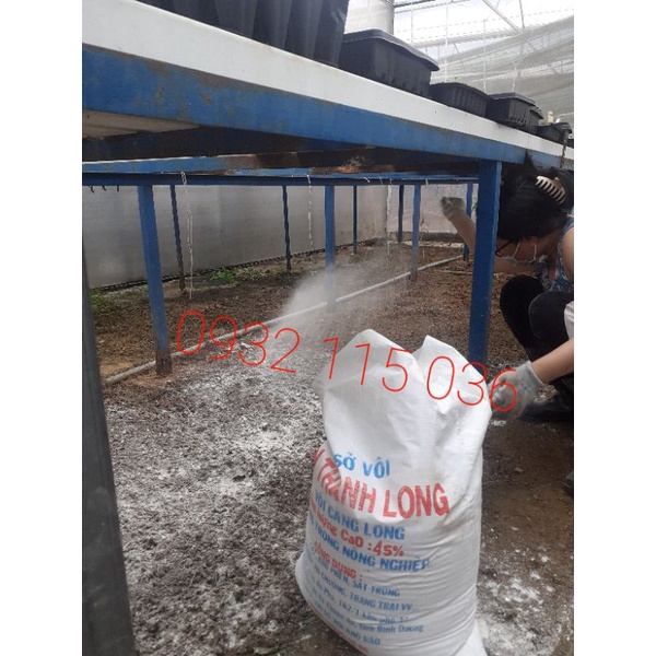 Bao 24-25kg Vôi Bột Nông Nghiệp Tân Thành Long, CaO 45%, Bón Cây, Khử Phèn, Sát T.rùng, Cải Tạo Đất, Ao Chuồng, ....