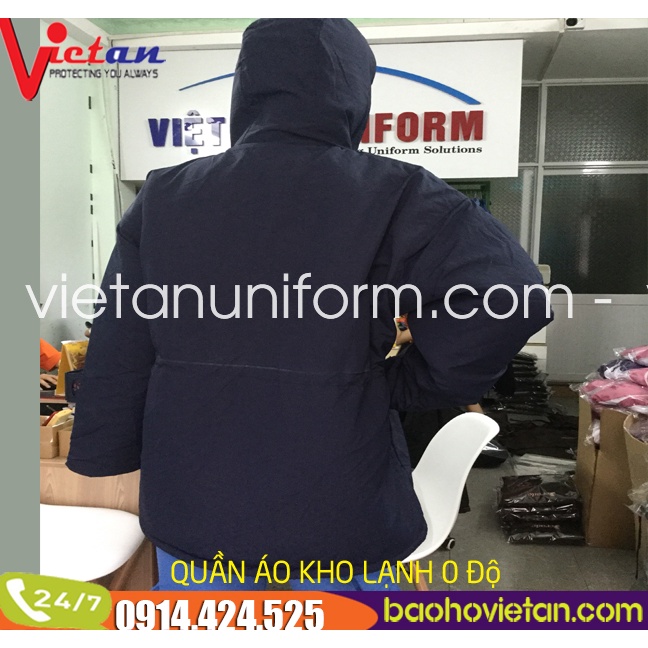 Áo bảo hộ dùng trong kho đông lạnh - áo kho mát  -
