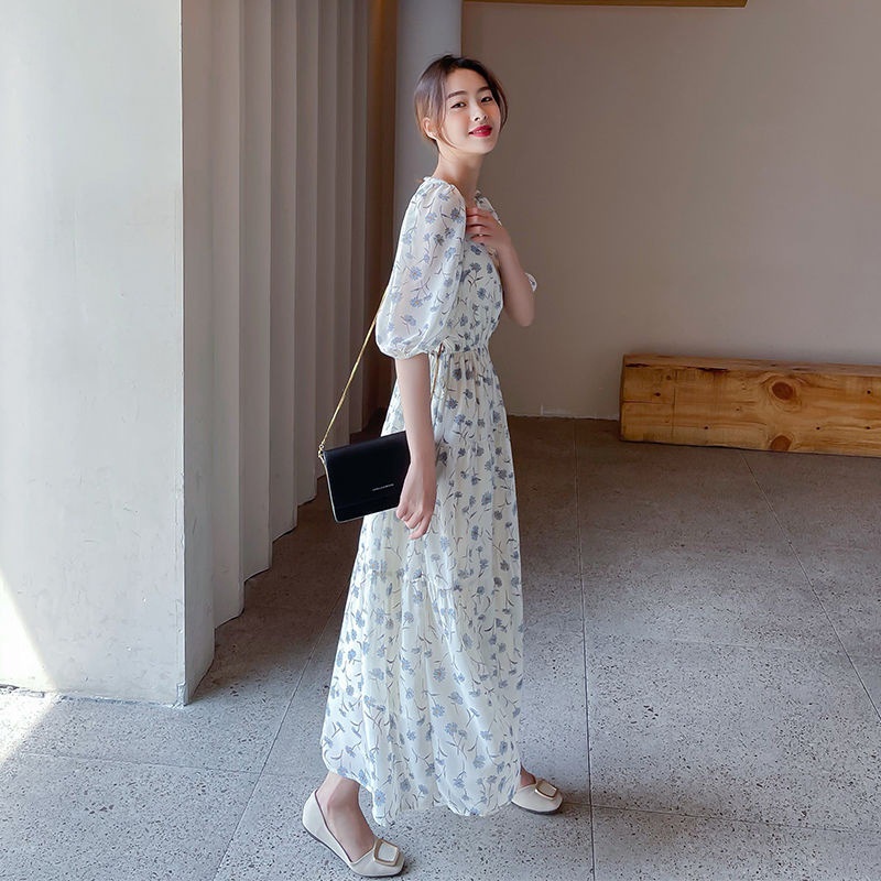 NRVP Đầm dài phong cách Pháp thời trang dành cho nữ