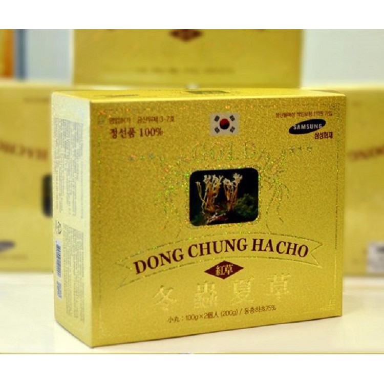[DATE MỚI] Đông Trùng Hạ Thảo KIM SAM Hàn Quốc, Hộp 2 lọ x 100gr