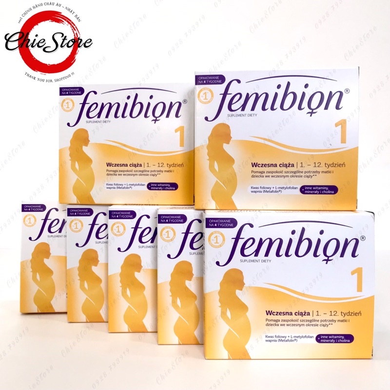 [CHÍNH HÃNG] Vitamin bầu Femibion số 1 dành cho giai đoạn đầu thai kì đến tuần thứ 12