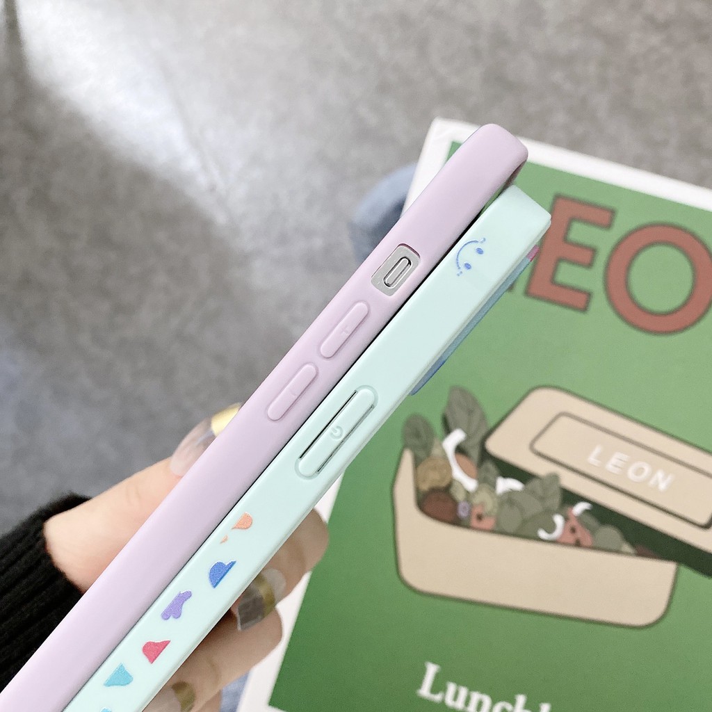 Ốp Lưng Iphone 7 Plus/8 Plus/xs/xs Max/XR/11pro/11 promax/12 mini/12 pro/12 PMax, Loang Sơn, Mặt Cười GCIP07 | GuCase