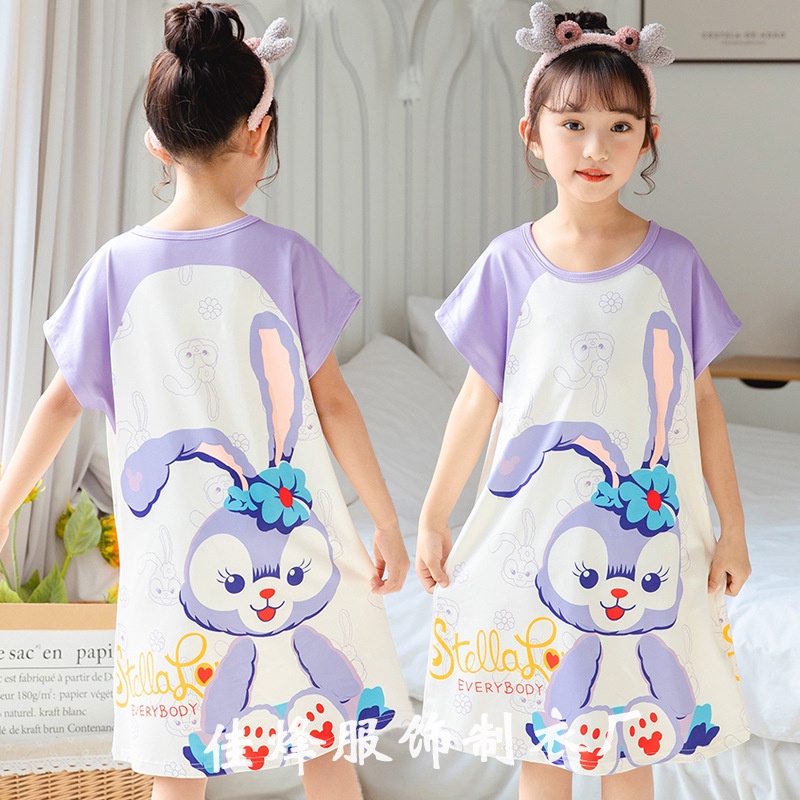 Váy in 3D chất liệu thun thái mịn mát siêu dễ thương cho bé