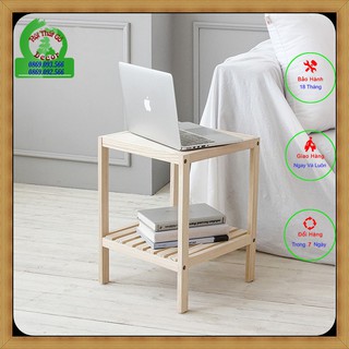 Kệ gỗ trang trí đa năng 2 tầng gỗ tự nhiên cao cấp