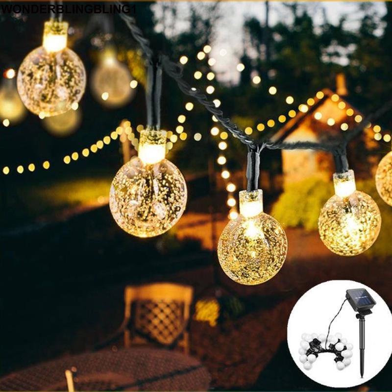 Đèn LED năng lượng mặt trời kiểu pha lê chống thấm nước trang trí vườn nhà lối đi dạo bãi cỏ mặt đất