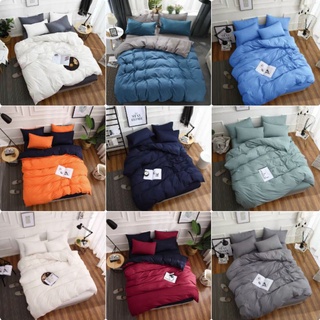 Bộ Chăn Ga Gối Cotton Poly Nhập Khẩu Màu Trơn Mới Nhiều Kích Thước