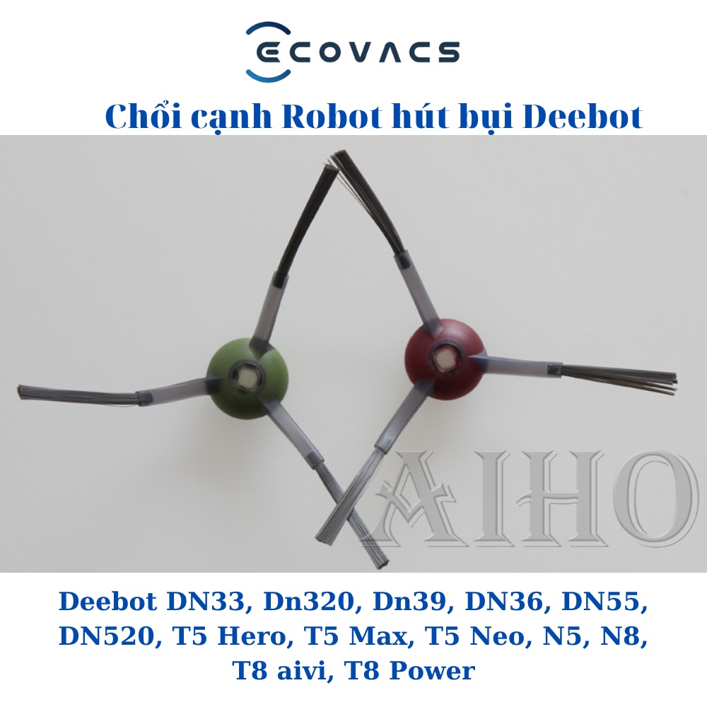 Chổi Robot Hút Bụi, Lau Nhà Ecovacs Deebot Lắp Quét Bên Cạnh Seri: DN, T5, N5, N8, T8 | Aiho Shop